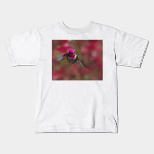 Anna's Hummingbird Portrait Kids T-Shirt